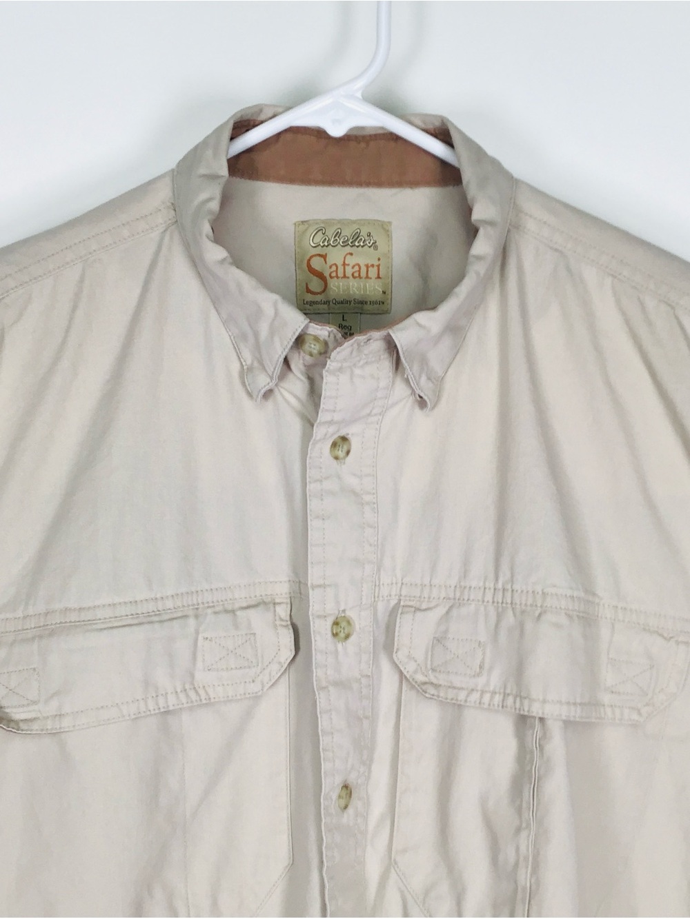 Cabela’s Safari Series men’s long sleeve button down safari shirt large - Picture 2 of 13